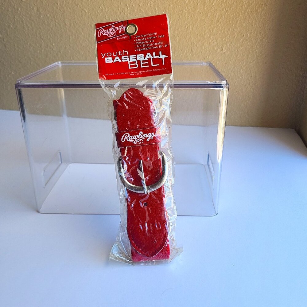 Rawlings Red Youth Baseball Belt Adjustable from 20"-34" Brand New